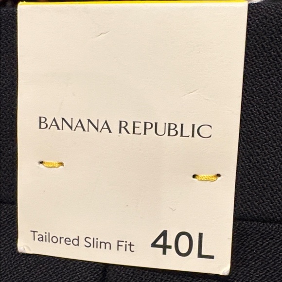 NWT Banana Republic Men’s Barathea Italian Tuxedo Black Pant Sz 40L (#442547) - Picture 7 of 10